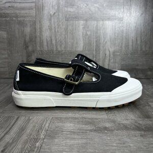 Vans Mary Jane Women's size 8.5 Black White Causal Shoes